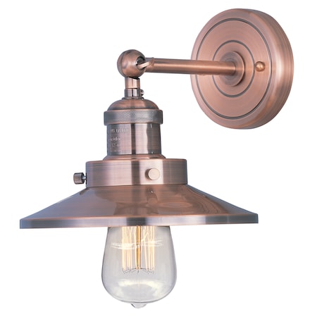 Maxim Lighting Mini Hi-Bay 1-Light 8" Wide Antique Copper Wall Sconce 25060ACP/BUI